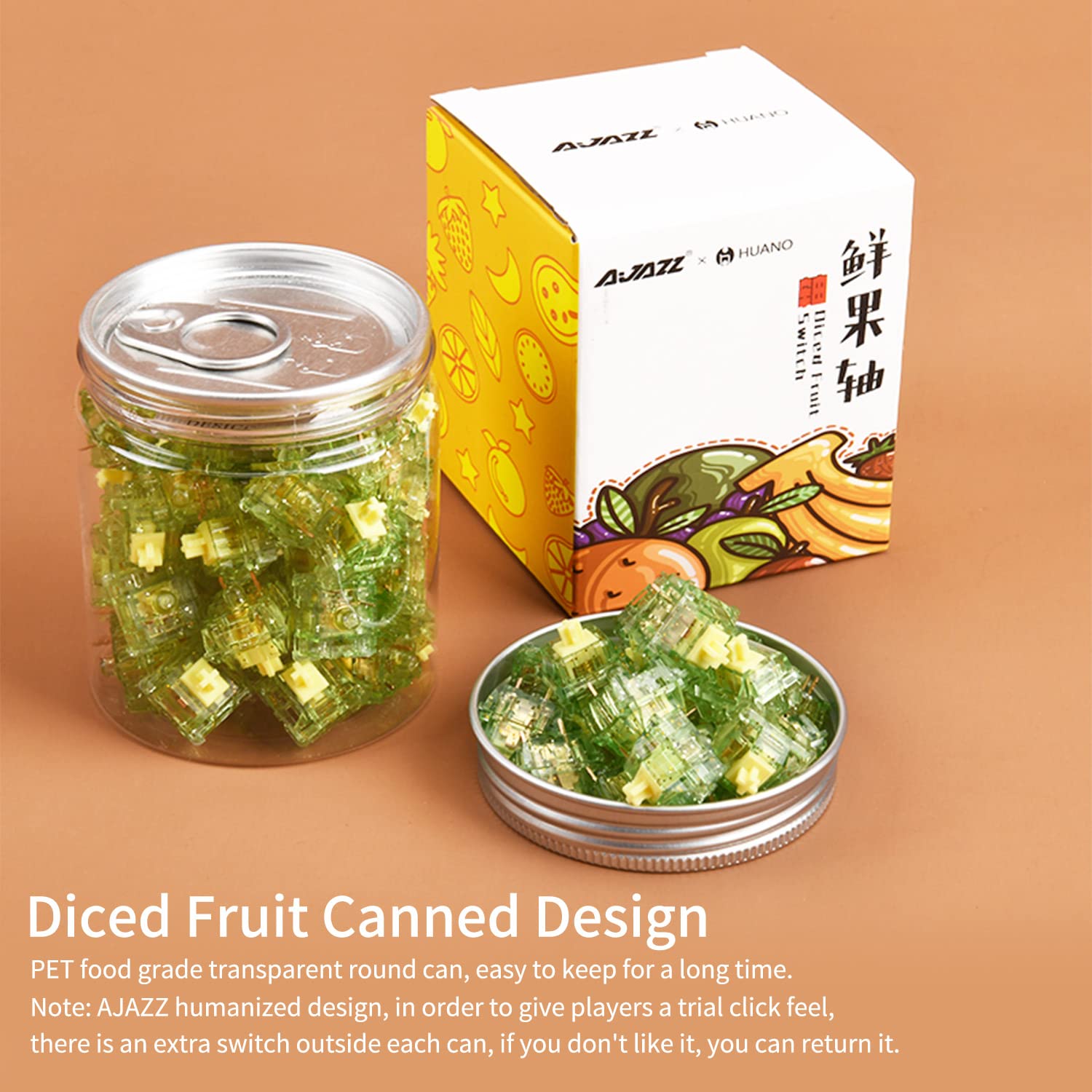 Amazon | DAIDAI AJAZZ ダイスフルーツキウイキーボードスイッチ